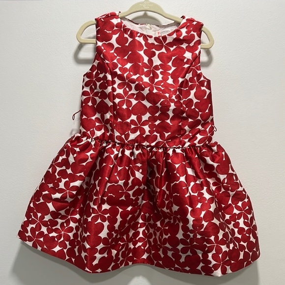 Crewcuts Other - Crewcuts by J. Crew Red Heart and Flower Sleeveless Party Dress size 2